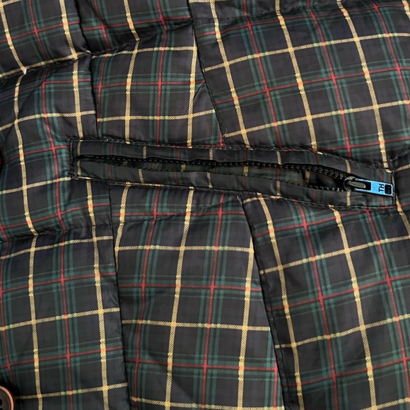 Tommy Hilfiger Down Puffer Jacket Plaid Zip Coat Women's - Picture 7 of 10